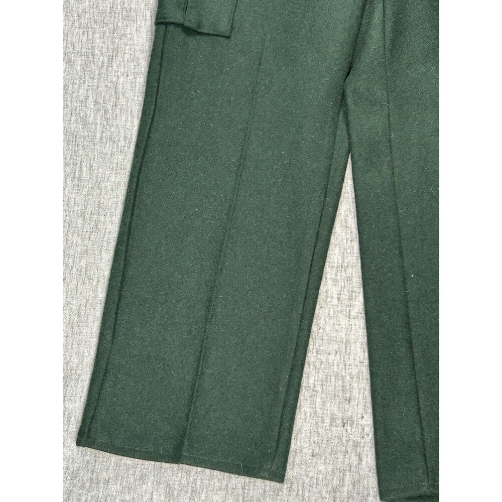 Vintage Codet Cargo Pants Mens 38x33 Green Wool Hunting Utility Heavyweight - Picture 4 of 16